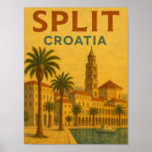  Split Kroatië Dalmatië Reizen Poster (Voorkant)