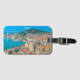 Split, Kroatië - Kuststad Bagagelabel