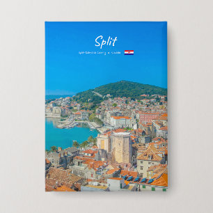 Split, Kroatië - Kuststad Button
