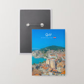 Split, Kroatië - Kuststad Button (Voorkant / Achterkant)
