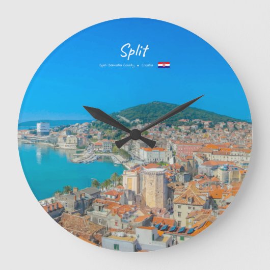 Split, Kroatië - Kuststad Grote Klok (Voorkant)