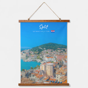 Split, Kroatië - Kuststad Hangend Wandkleed