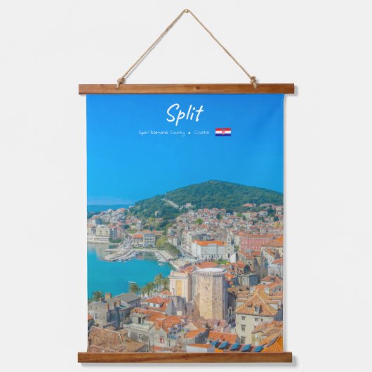 Split, Kroatië - Kuststad Hangend Wandkleed (Voorkant)