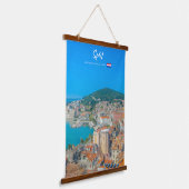 Split, Kroatië - Kuststad Hangend Wandkleed (Gebogen)