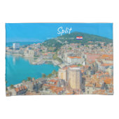 Split, Kroatië - Kuststad Kussensloop (Voorkant-Rechts)