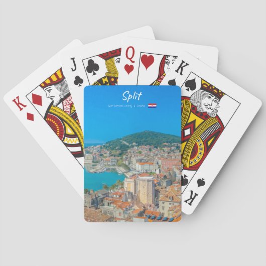 Split, Kroatië - Kuststad Pokerkaarten (Achterkant)