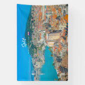Split, Kroatië - Kuststad Spandoek (Verticaal)