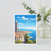 Split Kroatië Reizen  illustratie Briefkaart (Staand voorkant)