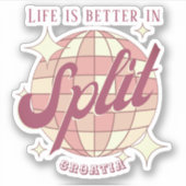 Split Kroatië Retro  feestdag Sticker (Voorkant)