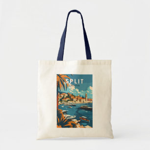 Split Kroatië Travel Art Vintage Tote Bag