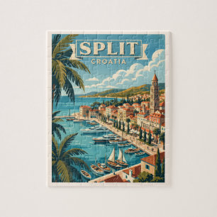 Split Kroatië Vintage Reis Legpuzzel