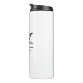 Split Monogram A-Z Zwart-wit Thermosbeker (Geroteerd rechts)