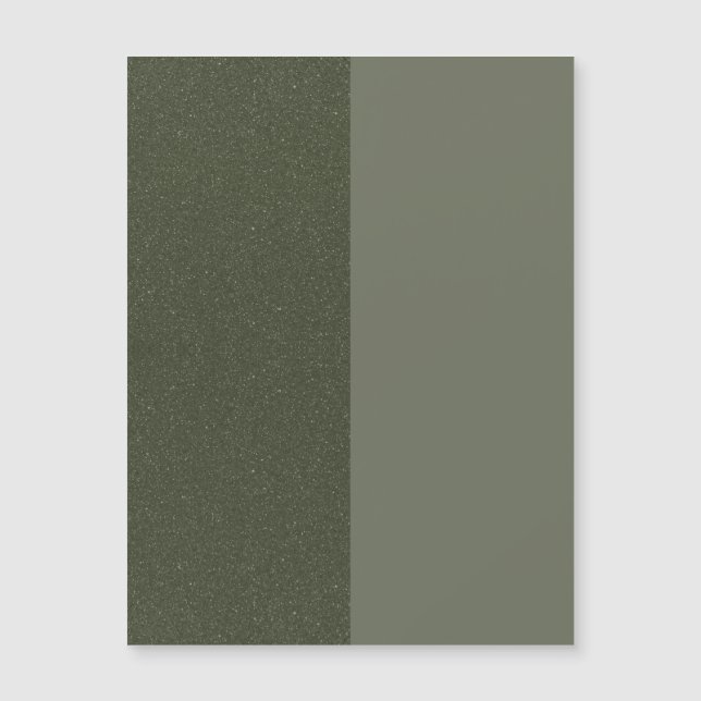 Split Moss Green Aangepaste Magnetische Kaart (Voorkant)