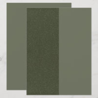 Split Moss Green Aangepaste Uitnodiging