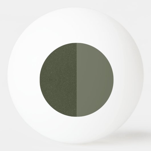 Split Moss Green Custom Ping Pong Ball (Voorkant)
