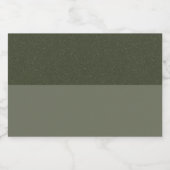Split Moss Green Food & Beverage Étiquettes - Cust (Étiquettes simples)