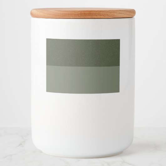 Split Moss Green Food & Beverage Étiquettes - Cust (Devant)