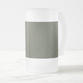 Split Moss Green Frosted Beer Mug - Personnalisabl (Devant droit)