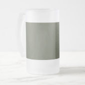 Split Moss Green Frosted Beer Mug - Personnalisabl (Devant gauche)