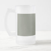 Split Moss Green Frosted Beer Mug - Personnalisabl (Gauche)