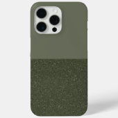 Split Moss Green iPhone 15 Pro Max Coque (Personna (Verso)