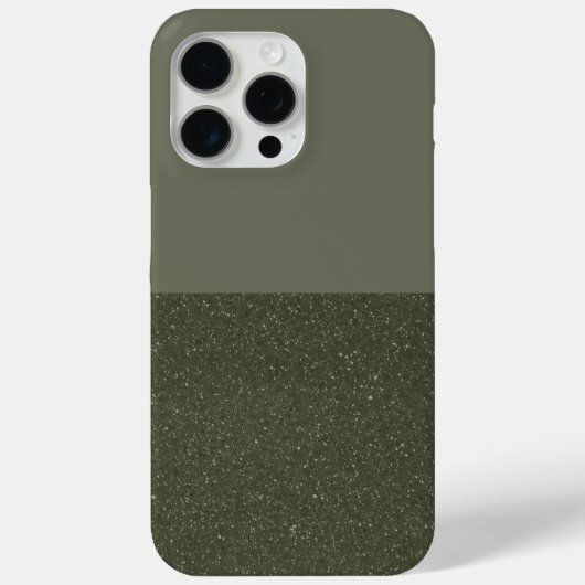 Split Moss Green iPhone 15 Pro Max Coque (Personna (Verso)