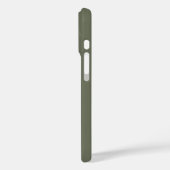 Split Moss Green iPhone 16 Coque - Matte & Parties (Verso / Gauche)