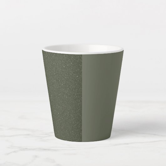 Split Moss Green Latte Mok -  (Voorkant)