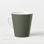 Split Moss Green Latte Mug - Personnalisable (Angle gauche)