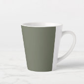 Split Moss Green Latte Mug - Personnalisable (Droite)
