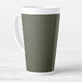 Split Moss Green Latte Mug Texté (Angle gauche)
