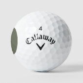 Split Moss Green Pattern Golfbal – Golfballen (Logo)