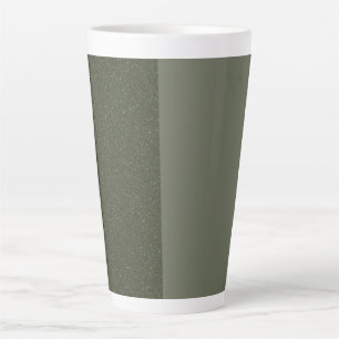 Split Moss Green Textured Latte Mok