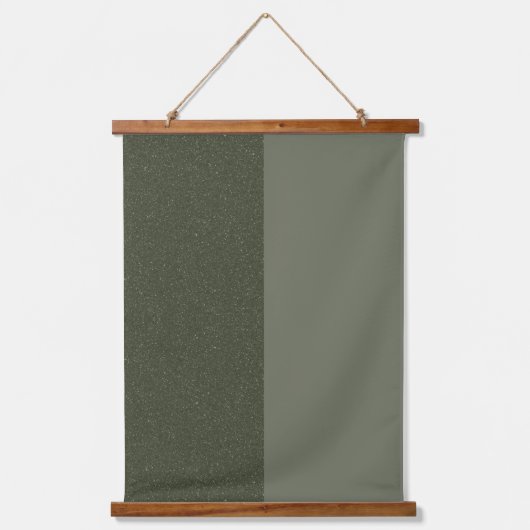 Split Moss Green Wall Tapestry – Hangend Wandkleed (Voorkant)