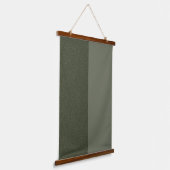 Split Moss Green Wall Tapestry – Hangend Wandkleed (Gebogen)