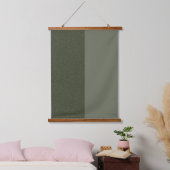 Split Moss Green Wall Tapestry – Hangend Wandkleed (Slaapkamer)
