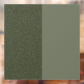 Split Moss Green Window Cling – Gestructureerd en  Raamsticker (Vel 2)