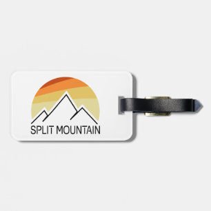 Split Mountain California Retro Bagagelabel