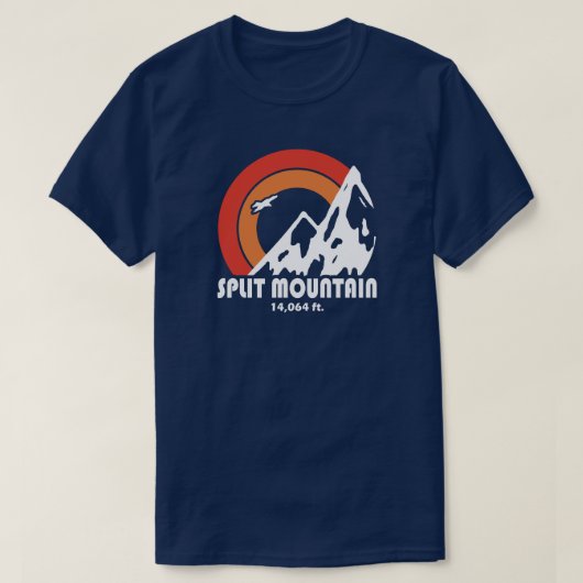 Split Mountain California Sun Eagle T-shirt (Design voorkant)