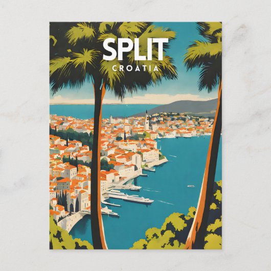 Split nostalgisch briefkaart (Voorkant)