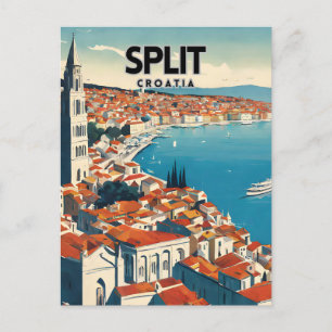 Split Nostalgische Reizen Briefkaart