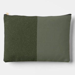 Split-Panel Moss Groen Print Cut Naaizak (Custom) Etui