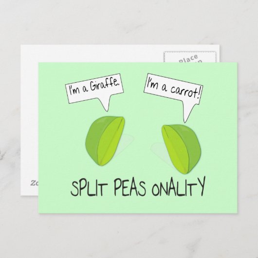 Split Peas Uniality Carte postale (Devant / Derrière)