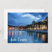 Split Promenade en Croatie Carte postale (Devant / Derrière)