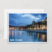 Split Promenade en Croatie Carte postale (Devant / Derrière)