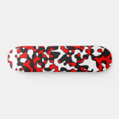 Split Red Camo Skateboard (Horizontaal)