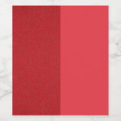 Split Red Wine Label – Textured&Mate Custom Wrap Wijn Etiket (Enkel label)