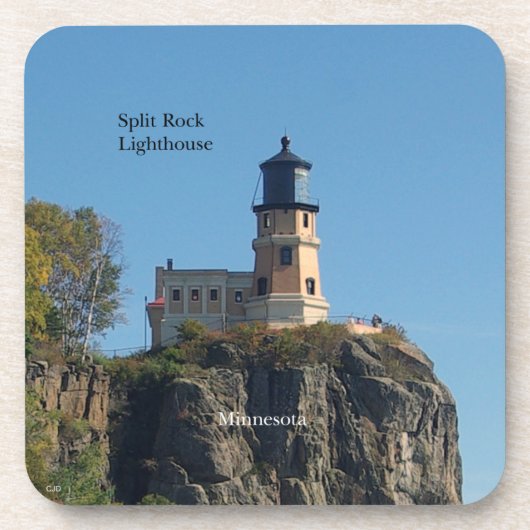 Split Rock Lighthouder, onderzetters van strandpla (Voorkant)