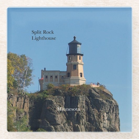 Split Rock Lighthouder van onderzetters van strand (Voorkant)
