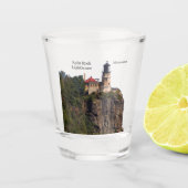 Split Rock Lighthouder van strandschotglas Shot Glas (Voorkant)